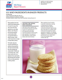 whey ingredients in bakery products